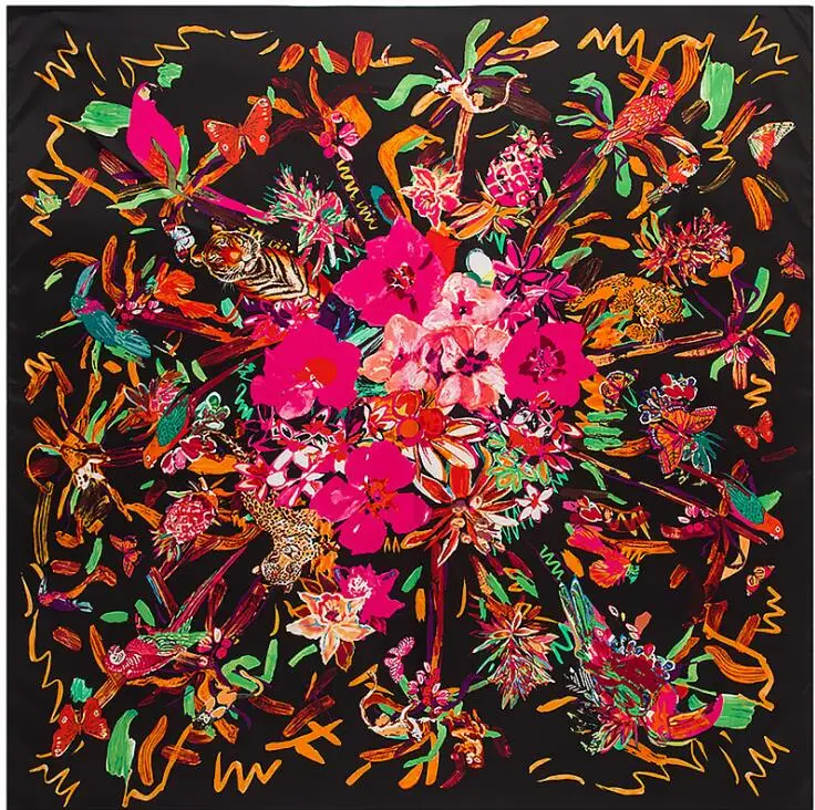 Cheetah Tiger 130cm New Printing Twill Silk Scarf Fashion Design Bandana Winter Scarf Women Shawls Luxury Brand Silk Scarves
Cheetah Tiger 130cm New Printing Twill Silk Scarf Fashion Design Bandana Winter Scarf Women Shawls Luxury Brand Silk Scarves