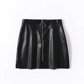 PU Leather Skirt Black Summer Autumn Women Basic All Match Sexy Skirts Woman Elegant Zipper Mini A-Line Skirt Lady Skinny Skirts 
PU Leather Skirt Black Summer Autumn Women Basic All Match Sexy Skirts Woman Elegant Zipper Mini A-Line Skirt Lady Skinny Skirts