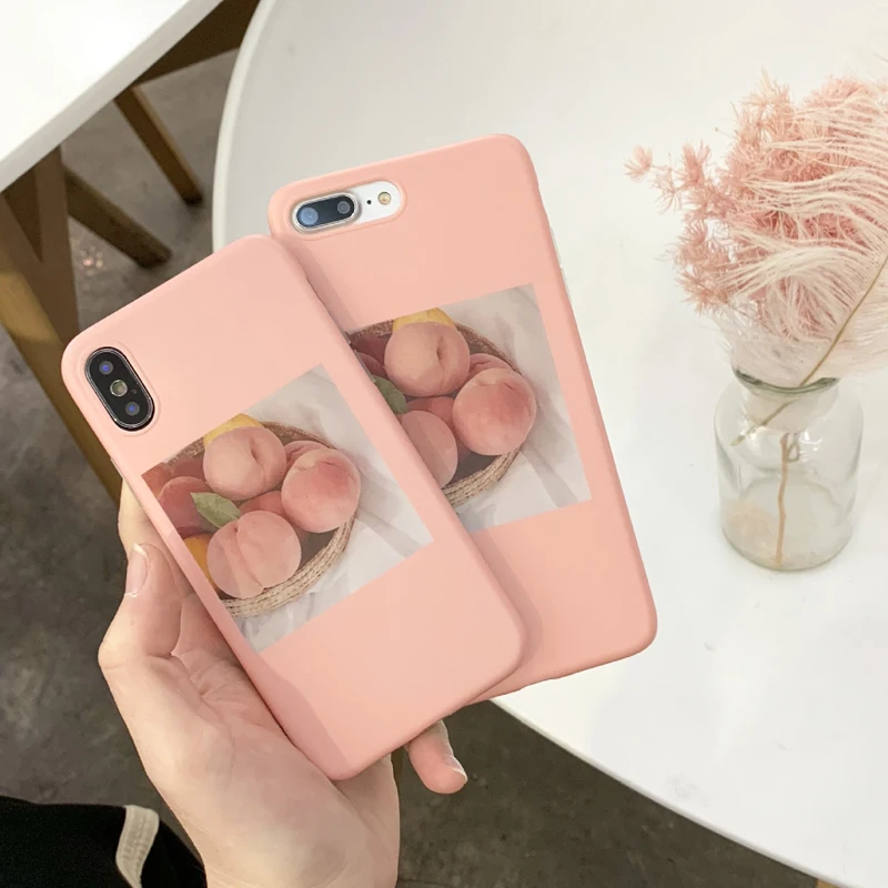 Fruit Peach Illustration Phone Case for iPhone XS MAX XR Pink Soft Silicone Back Cover for iPhone X 8 7 6S 6 Plus Case Coque
Fruit Peach Illustration Phone Case for iPhone XS MAX XR Pink Soft Silicone Back Cover for iPhone X 8 7 6S 6 Plus Case Coque