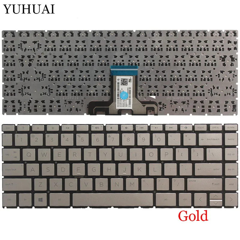 New US Laptop keyboard For HP Pavilion 14-CE 14-ce0064st 14-ce0068st 14-ce0008ca no Frame Gold/silver Keyboard
New US Laptop keyboard For HP Pavilion 14-CE 14-ce0064st 14-ce0068st 14-ce0008ca no Frame Gold/silver Keyboard