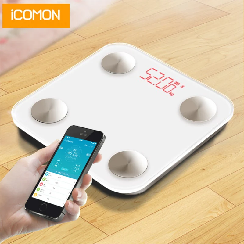iCOMON Digital Body Scale Floor Electronic Smart Bathroom Weighing Scale Bluetooth Human Weight Fat Scale bmi Balance
iCOMON Digital Body Scale Floor Electronic Smart Bathroom Weighing Scale Bluetooth Human Weight Fat Scale bmi Balance