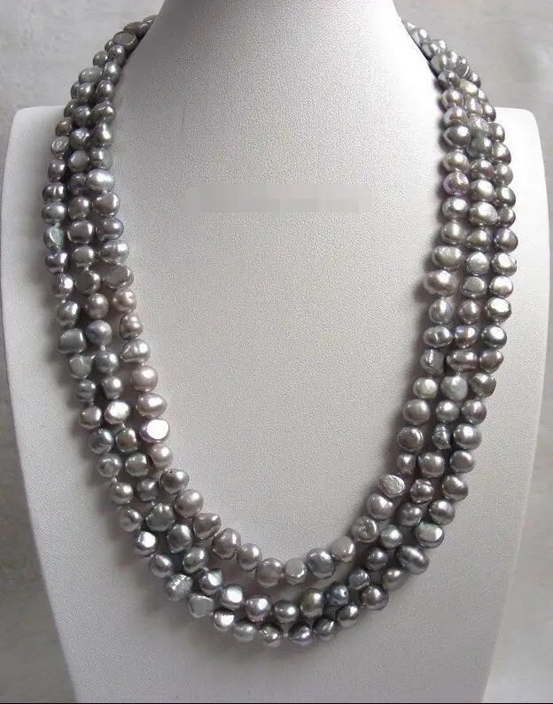 FREE SHIPPING HOT sell new Style >>>>> baroque 3row Gray freshwater pearls necklace
FREE SHIPPING HOT sell new Style >>>>> baroque 3row Gray freshwater pearls necklace