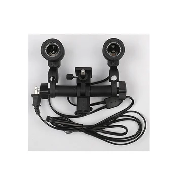 CY in stock Photographic Lighting Dual Twin E27 Bulb double Holder Socket Flash Swivel Bracket Photo Light Lamp Mount+Flash seat
CY in stock Photographic Lighting Dual Twin E27 Bulb double Holder Socket Flash Swivel Bracket Photo Light Lamp Mount+Flash seat