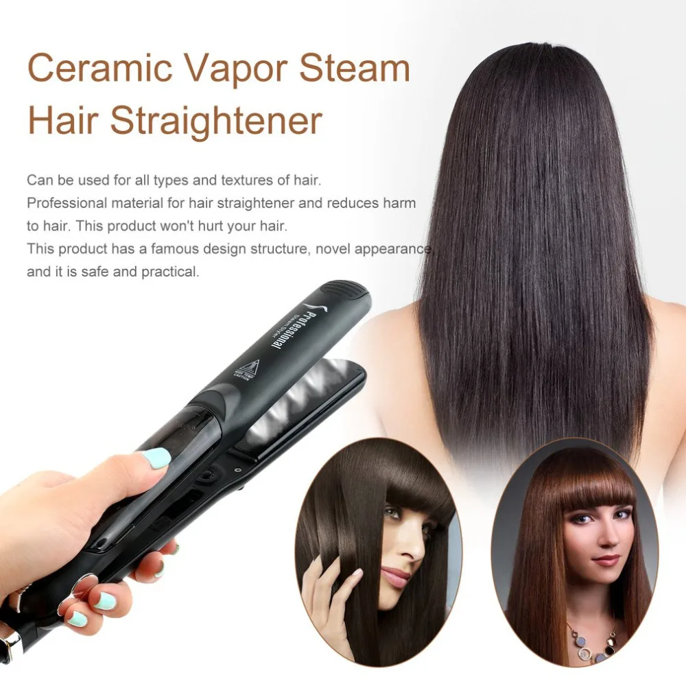 Infusion Steam Flat Iron New Professional Hair Straightener 450F Ceramic Vapor Steam With Argan Oil Ceramic Vapor Fast Heating
Infusion Steam Flat Iron New Professional Hair Straightener 450F Ceramic Vapor Steam With Argan Oil Ceramic Vapor Fast Heating