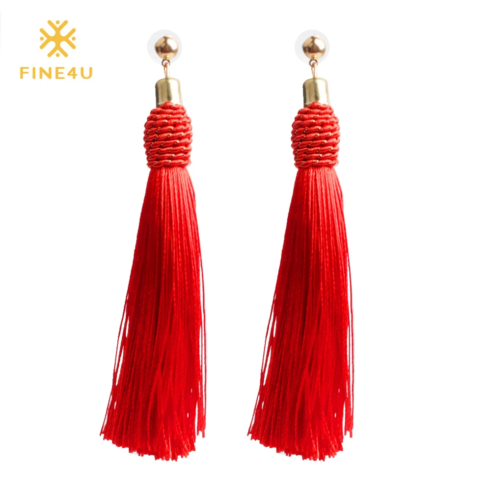 2018 New FINE4U E034 Bohemian Handmade Statement Tassel Earrings For Women Drop Dangle Long Earrings Vintage Earrings
2018 New FINE4U E034 Bohemian Handmade Statement Tassel Earrings For Women Drop Dangle Long Earrings Vintage Earrings