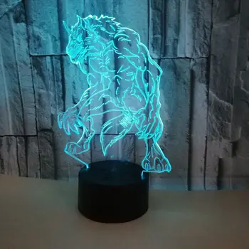 Children's Bedroom Wolf 3d Lamp Colorful Touch Remote Control 3d Led Visual Lamp Colorful 3d Small Table Lamps For Living Room
Children's Bedroom Wolf 3d Lamp Colorful Touch Remote Control 3d Led Visual Lamp Colorful 3d Small Table Lamps For Living Room