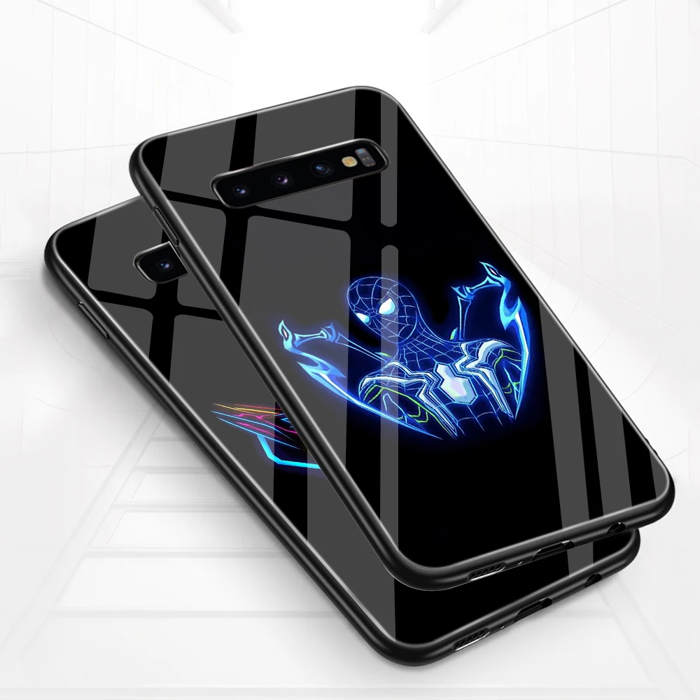 ciciber Phone Case for Samsung Galaxy S10 Plus S10e S10+ Note 8 9 Marvel Avengers Spider-Man Luminous Glass Cover Funda Coque
ciciber Phone Case for Samsung Galaxy S10 Plus S10e S10+ Note 8 9 Marvel Avengers Spider-Man Luminous Glass Cover Funda Coque