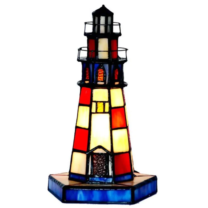 Creative Vintage Handmade Colorful Glass Lighthouse Table Lamp for Foyer Bed Room Bar Apartment Glass Night Light H 26cm 1089
Creative Vintage Handmade Colorful Glass Lighthouse Table Lamp for Foyer Bed Room Bar Apartment Glass Night Light H 26cm 1089