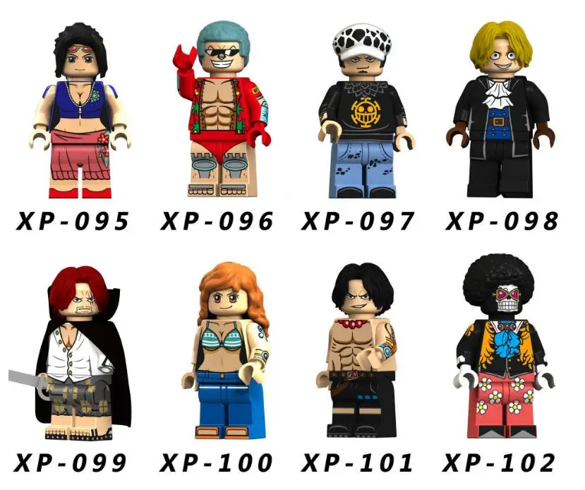 Legoings 8pcs/lot Anime One Piece Luffy Sabo Zoro Nami Shanks Ace Raw Building Blocks Toys
Legoings 8pcs/lot Anime One Piece Luffy Sabo Zoro Nami Shanks Ace Raw Building Blocks Toys