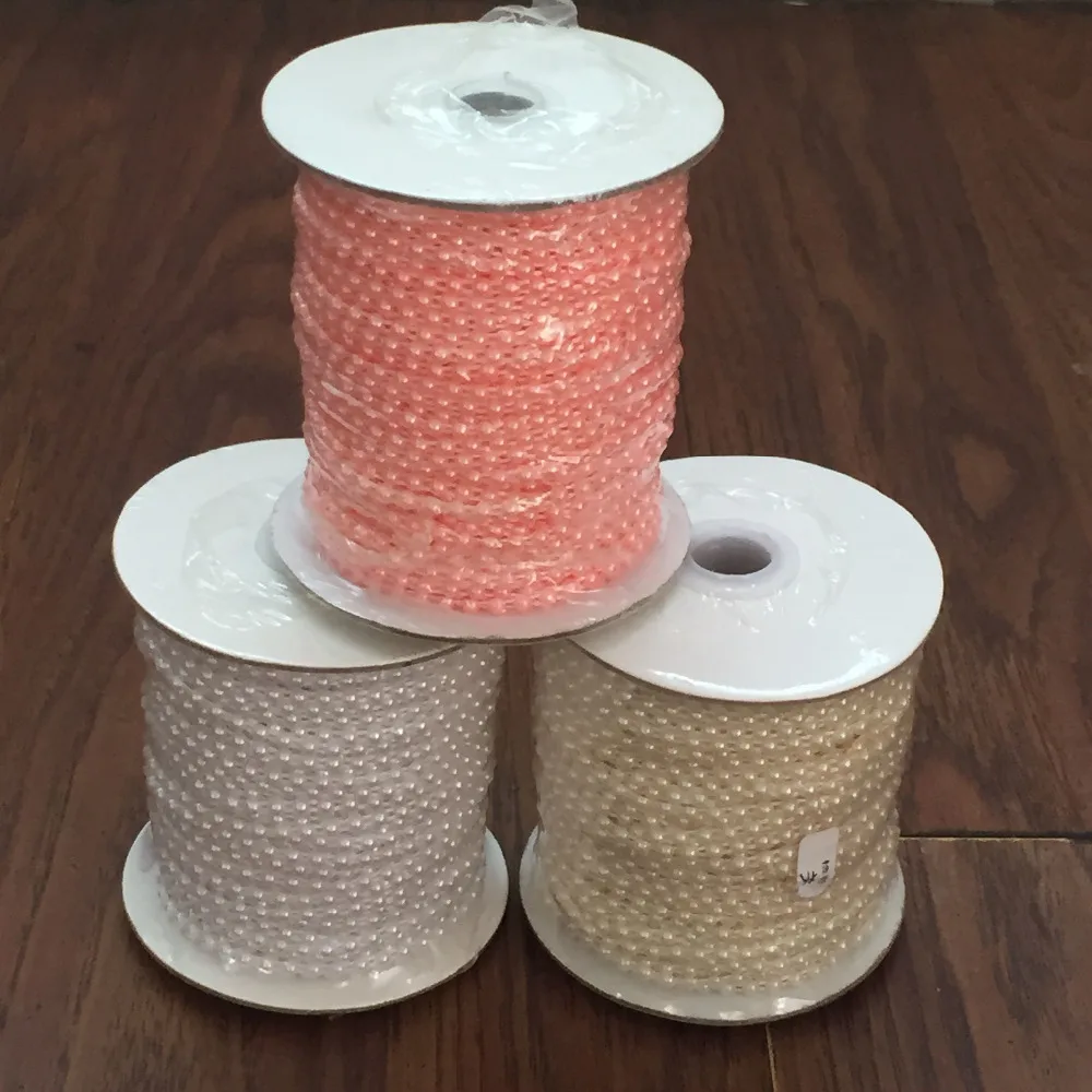 50 Meters/Roll Half Round Flat Back Plastic Pearl Trim 4mm Flatback Pearl Bead String Trim Chain Sew Wedding decoration VX12
50 Meters/Roll Half Round Flat Back Plastic Pearl Trim 4mm Flatback Pearl Bead String Trim Chain Sew Wedding decoration VX12
