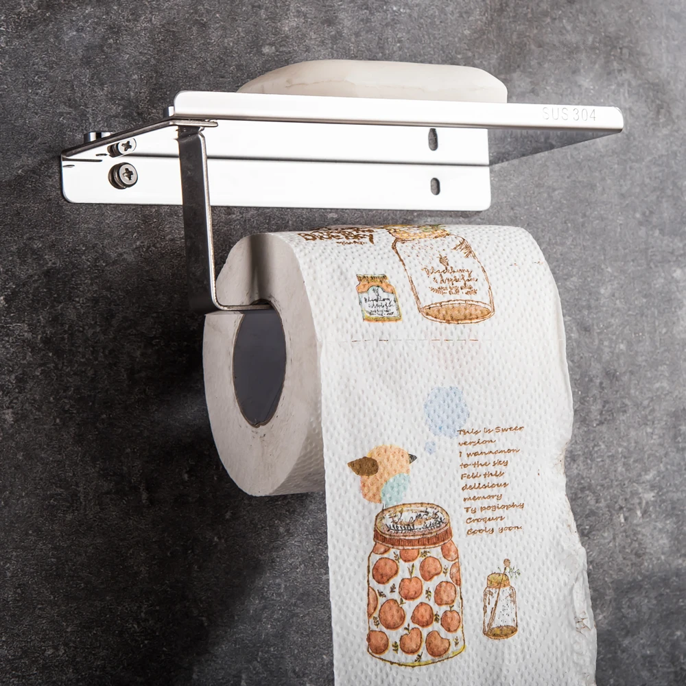High Quality Innovative Wall-mounted Shelf Bathroom Shelf Shower Soap Cosmetic Shelves Shampoo Towel Rack Tissue Holder Mci13