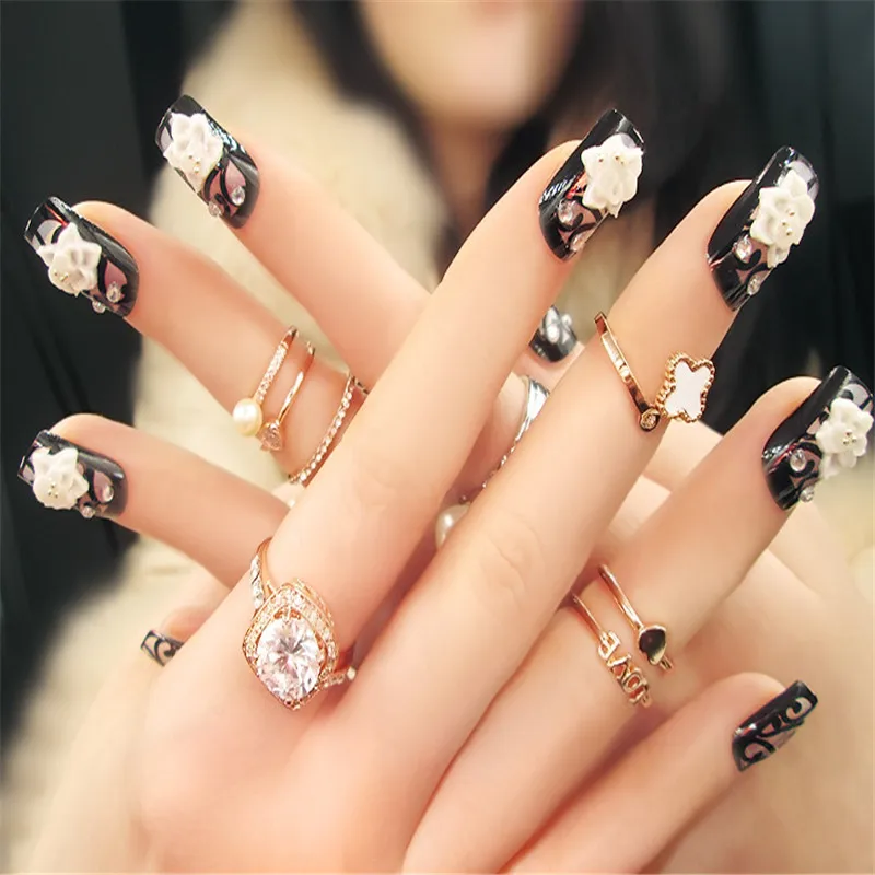 24pcs high quality fashion charm transparent rhinestone flower decoration embellishment bride fake nail patch DIY nail art
24pcs high quality fashion charm transparent rhinestone flower decoration embellishment bride fake nail patch DIY nail art