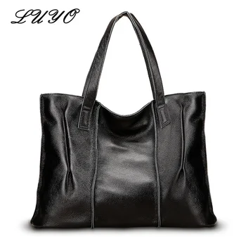 Luyo Brand Genuine Leather Large Capacity Casual Tote Bag Ladies Handbag Luxury Handbags Women Shoulder Bags Designer Female
Luyo Brand Genuine Leather Large Capacity Casual Tote Bag Ladies Handbag Luxury Handbags Women Shoulder Bags Designer Female