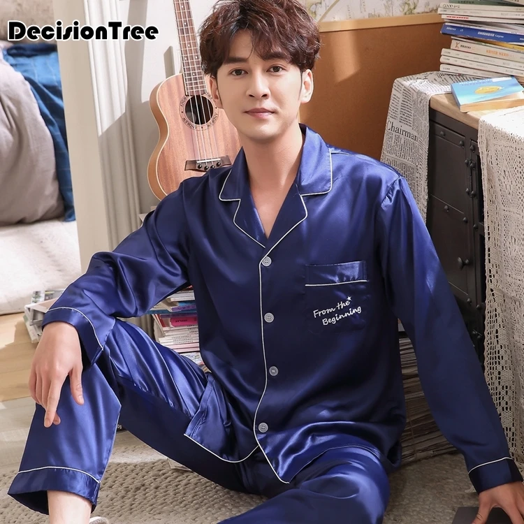 2019 men satin silk pyjamas sets of t shirt & shorts male pijama sleepwear leisure home clothing
2019 men satin silk pyjamas sets of t shirt & shorts male pijama sleepwear leisure home clothing