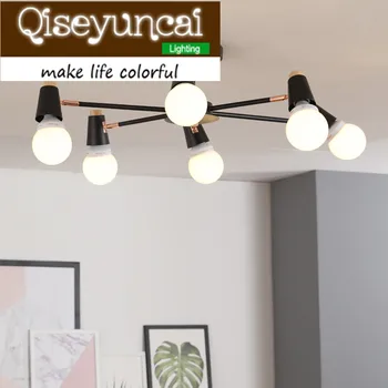 Qiseyuncai Simple post-modern 6/8 head ceiling light creative solid wood iron lighting free shipping
Qiseyuncai Simple post-modern 6/8 head ceiling light creative solid wood iron lighting free shipping