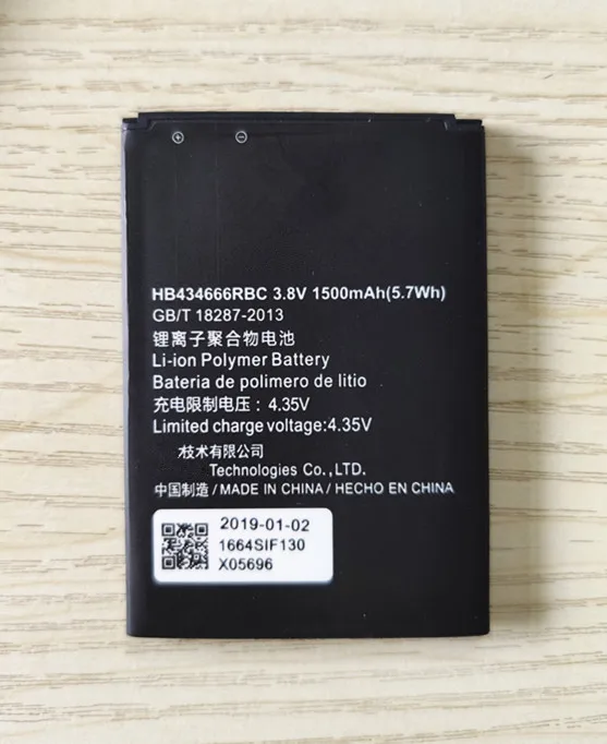 B-TAIHENG HB434666RBC For Huawei Router E5573 E5573S E5573s-32 E5573s-320 E5573s-606 -806 1500mAh Battery Smart Phone
B-TAIHENG HB434666RBC For Huawei Router E5573 E5573S E5573s-32 E5573s-320 E5573s-606 -806 1500mAh Battery Smart Phone