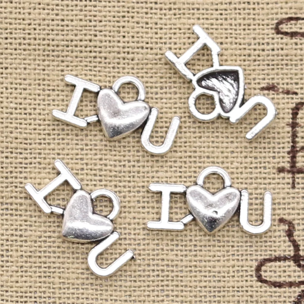 30pcs Charms Heart I Love You 17x10mm Antique Pendant Fit Vintage Tibetan Silver Color DIY Handmade Jewelry
30pcs Charms Heart I Love You 17x10mm Antique Pendant Fit Vintage Tibetan Silver Color DIY Handmade Jewelry