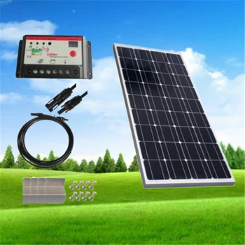 100W Monocrystalline Solar Panel With 20A PWM LED Controller Off Grid Kit 12 Volt Battery Charging
100W Monocrystalline Solar Panel With 20A PWM LED Controller Off Grid Kit 12 Volt Battery Charging