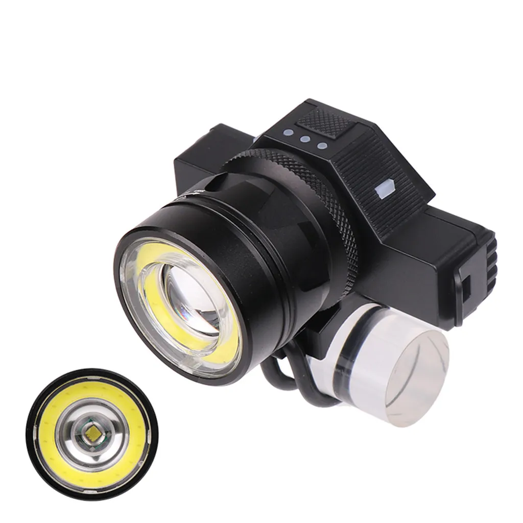 USB Rechargeable Bike Bicycle T6 LED Headlamp Head Front Light Battery Zoomable Headlight Lamp 7.8 | Спорт и развлечения