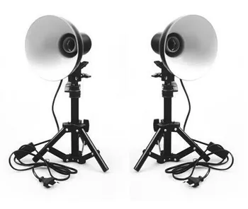 Photo Studio Kit lamp shade Table Top Portable Lighting + Light Stand kit For Soft Box Cube Tent + lamp
Photo Studio Kit lamp shade Table Top Portable Lighting + Light Stand kit For Soft Box Cube Tent + lamp