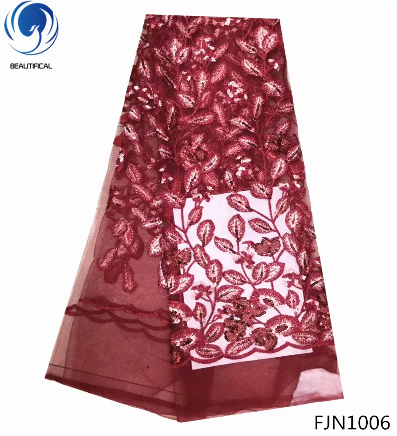 BEAUTIFICAL italian lace fabric wedding embroidery lace fabric 5yards wine red heavy sequin lace fabric for glitter dress FJN10
BEAUTIFICAL italian lace fabric wedding embroidery lace fabric 5yards wine red heavy sequin lace fabric for glitter dress FJN10