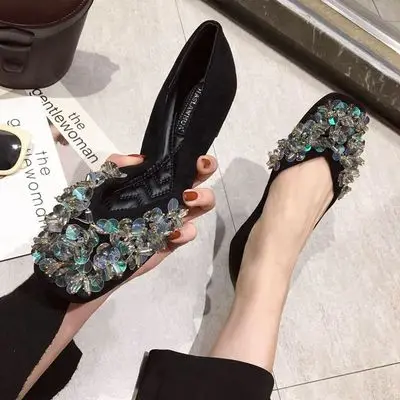 2019 spring new Korean version square head flat with wild single shoes shallow mouth soft bottom sequins fashion women's shoes
2019 spring new Korean version square head flat with wild single shoes shallow mouth soft bottom sequins fashion women's shoes