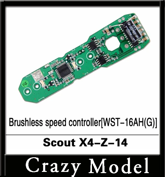Free Shipping Original Walkera Scout X4 Parts Brushless speed controller(WST-16AH(G)) Scout X4-Z-14
Free Shipping Original Walkera Scout X4 Parts Brushless speed controller(WST-16AH(G)) Scout X4-Z-14
