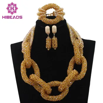 Champagne Gold Indian Jewelry Set Wedding for Brides 2017 Statement Necklace Sets Dubai Gold African Beads Free ShippingABL559
Champagne Gold Indian Jewelry Set Wedding for Brides 2017 Statement Necklace Sets Dubai Gold African Beads Free ShippingABL559