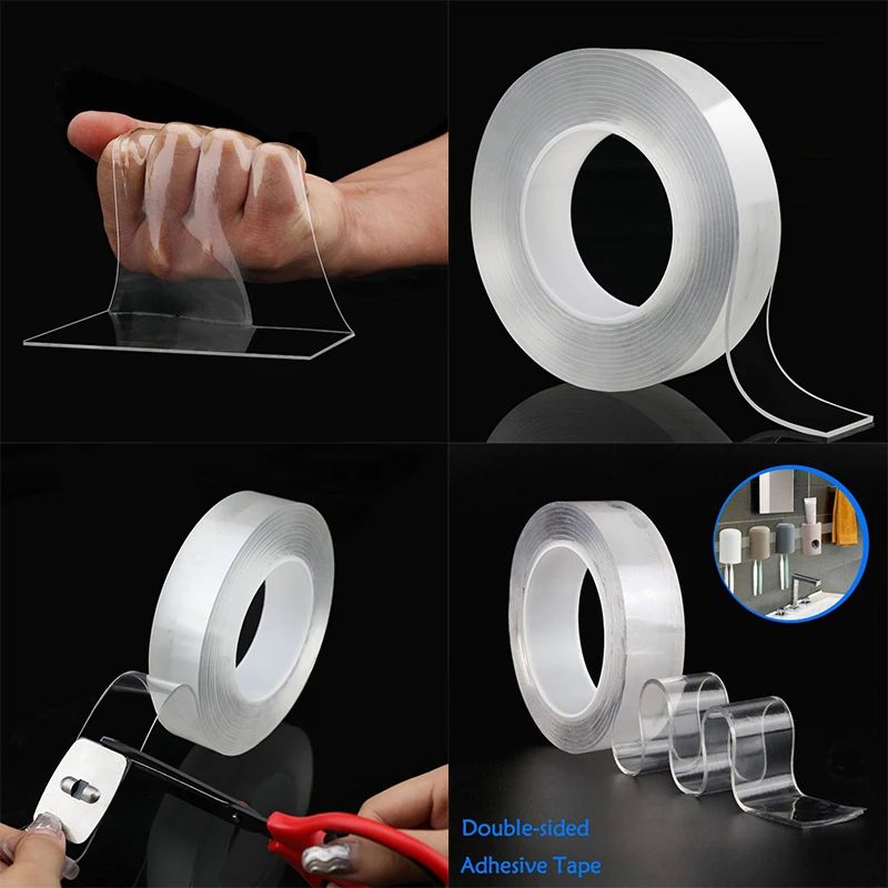 1/2/3/5m Reusable Double-Sided Adhesive Nano Traceless Tape Removable Sticker Washable Adhesive Loop Disks Tie Glue Gadget 2019
1/2/3/5m Reusable Double-Sided Adhesive Nano Traceless Tape Removable Sticker Washable Adhesive Loop Disks Tie Glue Gadget 2019