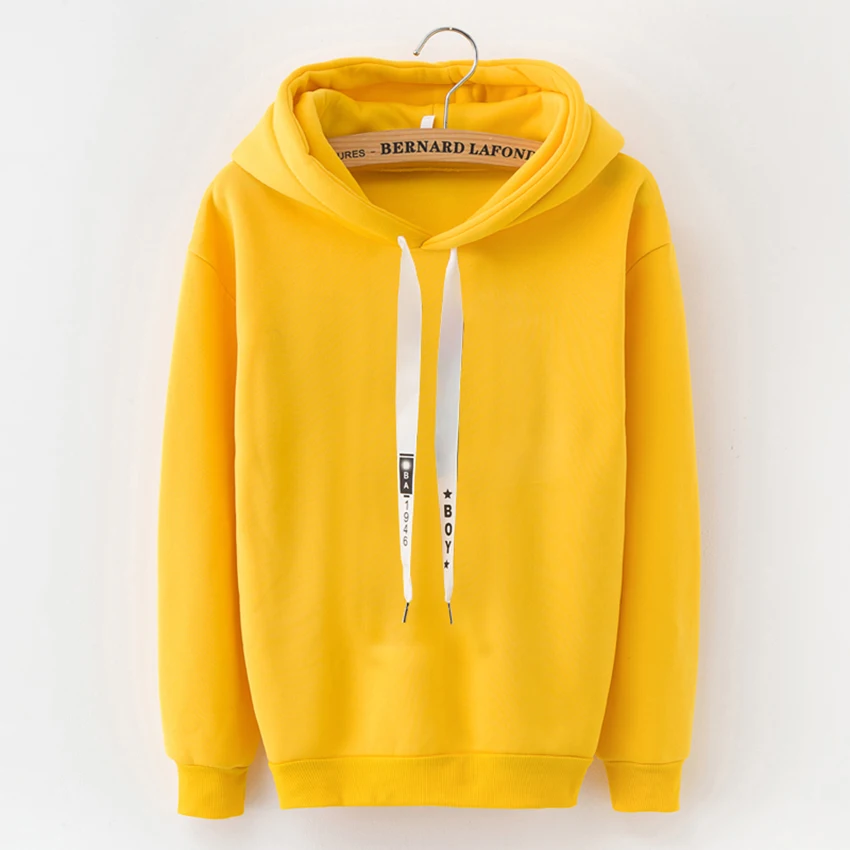 Winter Warm Fleece Harajuku Pullover Loose Long-sleeved Women's Hoodie 2019 Fashion Solid Color Printing Sweatshirt Casual Coat
Winter Warm Fleece Harajuku Pullover Loose Long-sleeved Women's Hoodie 2019 Fashion Solid Color Printing Sweatshirt Casual Coat