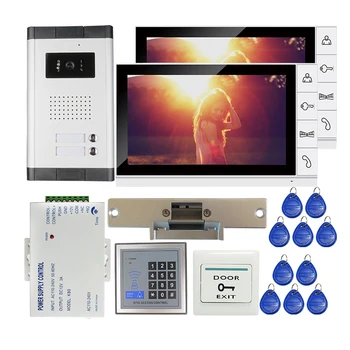 New Apartment 9" LCD Color Screen Video Intercom Door Phone System Doorbell Camera for 2 Family + RFID Access Kit FREE SHIPPING
New Apartment 9" LCD Color Screen Video Intercom Door Phone System Doorbell Camera for 2 Family + RFID Access Kit FREE SHIPPING