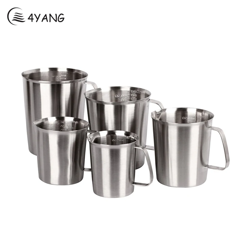 4YANG 500ml 1000ml 2000ml Japanese Style Coffee Mugs Milk Pots Coffee Garland Cup Latte Jug Thickened Stainless Steel Scale cup 
4YANG 500ml 1000ml 2000ml Japanese Style Coffee Mugs Milk Pots Coffee Garland Cup Latte Jug Thickened Stainless Steel Scale cup