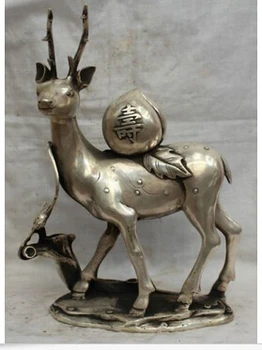 zmr bronze factory outlets Tibet Silve 13" Chinese Feng Shui Silver Fu Longevity Peach Deer Aerial mammal Bat Statue
zmr bronze factory outlets Tibet Silve 13" Chinese Feng Shui Silver Fu Longevity Peach Deer Aerial mammal Bat Statue