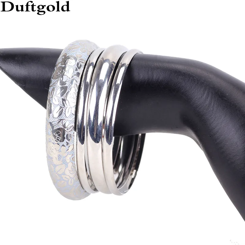 4pc/Sets Bohemian Silver Plated Flower Patten Round Enamel Wide Thin Metal Bangle Set Punk Bangles Jewelry Gifts for Women
4pc/Sets Bohemian Silver Plated Flower Patten Round Enamel Wide Thin Metal Bangle Set Punk Bangles Jewelry Gifts for Women