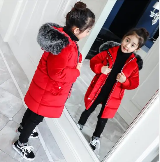 autumn winter child wadded jacket kids outerwear cotton-padded thicken children clothing jackets for girls coat clothes 4-12y | Мать и