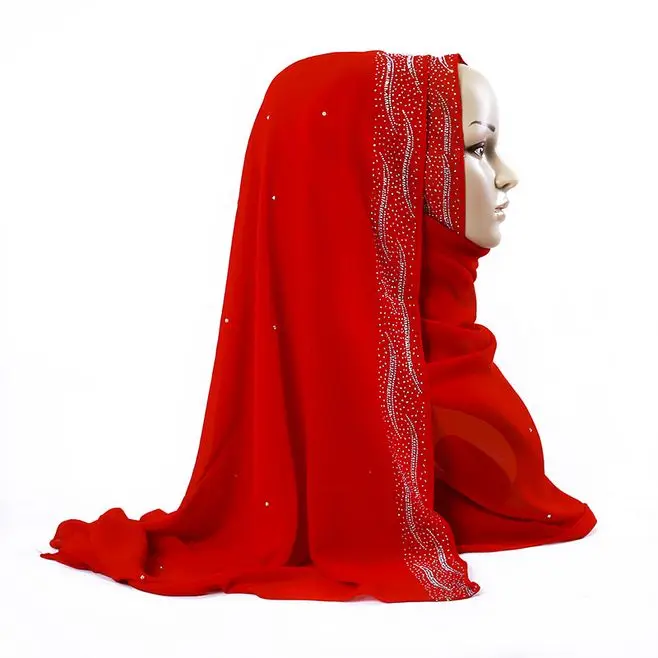 2019 New Pearl Chiffon Scarf And Shawl Muslim Women Wedding Hijab Wrap White Glitter Rhinestone Turkish Scarves Tudung for Women
2019 New Pearl Chiffon Scarf And Shawl Muslim Women Wedding Hijab Wrap White Glitter Rhinestone Turkish Scarves Tudung for Women