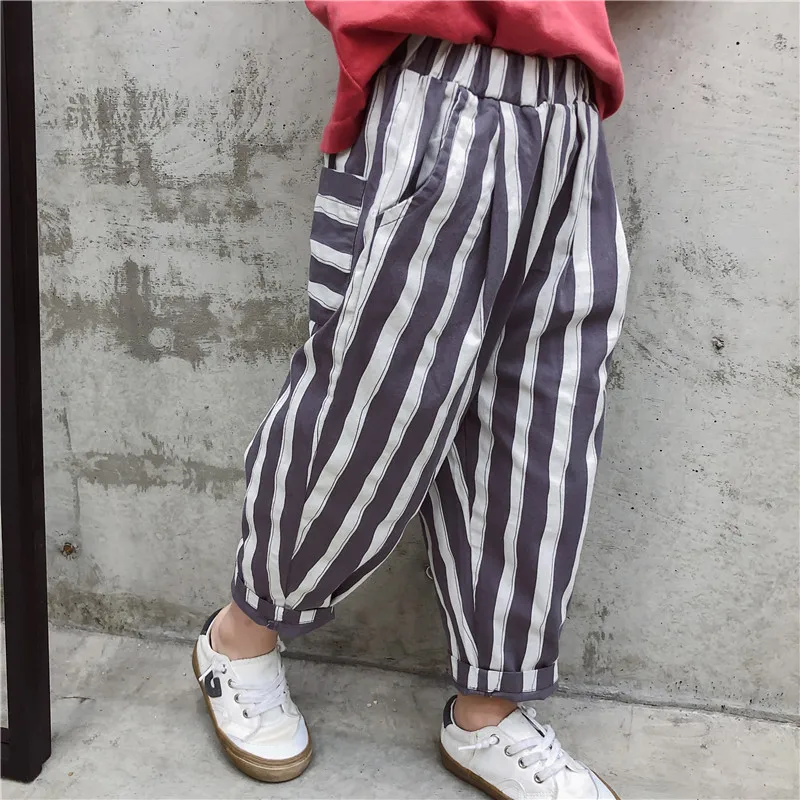 girls boys striped pants 2019 spring fashion kids long pants 2-7t 
girls boys striped pants 2019 spring fashion kids long pants 2-7t