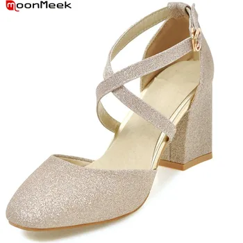 MoonMeek spring summer new prevail round toe female shoes high heel with buckle square heels casual pumps women shoes
MoonMeek spring summer new prevail round toe female shoes high heel with buckle square heels casual pumps women shoes