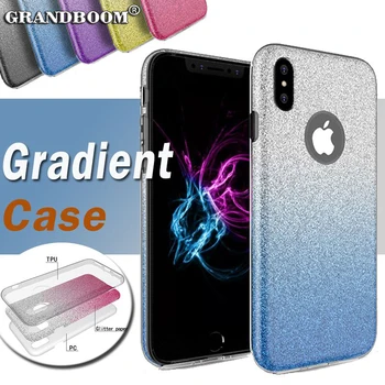 500pcs 3 in 1 Gradient Color Glitter Bling Case For iPhone 11 Pro Max XS XR X 8 7 6 6S Plus Hybrid TPU+PC Transparet Clear Cover
500pcs 3 in 1 Gradient Color Glitter Bling Case For iPhone 11 Pro Max XS XR X 8 7 6 6S Plus Hybrid TPU+PC Transparet Clear Cover