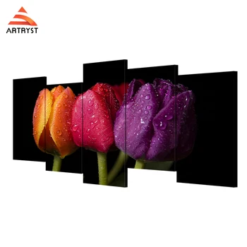 Artryst Multi-color Ttulip Black Picture Canvas Painting Flower Large and Samll Framed Art Home Wall Decor LC013
Artryst Multi-color Ttulip Black Picture Canvas Painting Flower Large and Samll Framed Art Home Wall Decor LC013