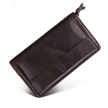 Large Capacity Genuine Leather Clutch Wallet Men Purse Double Zipper Male Leather Wristlet Handbag Wallet Long Phone Bag Clutch
Large Capacity Genuine Leather Clutch Wallet Men Purse Double Zipper Male Leather Wristlet Handbag Wallet Long Phone Bag Clutch