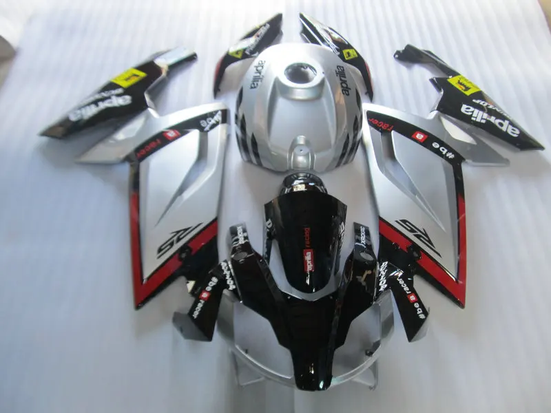 Набор обтекателей для Aprilia RS125 06 07 08 09 10 11 RS 125 2006 2010 2011 ABS серебристый черный
