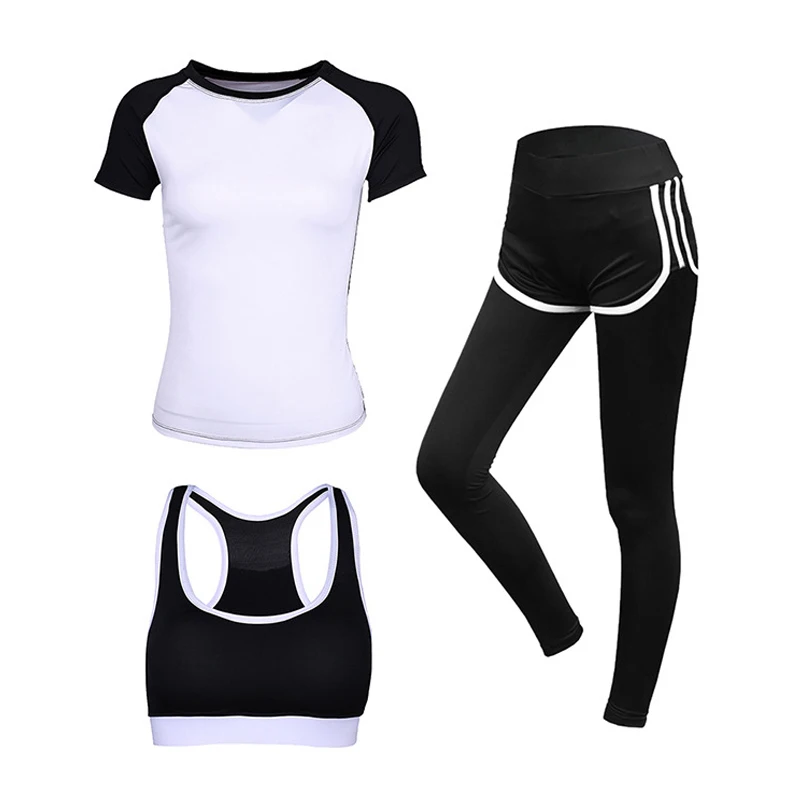 Women Yoga Sets Gym Running Sportswear Yoga T-Shirt Tops & Sports Bra Vest & Fitness Pants 3 Piece Sports Suit Women
Women Yoga Sets Gym Running Sportswear Yoga T-Shirt Tops & Sports Bra Vest & Fitness Pants 3 Piece Sports Suit Women