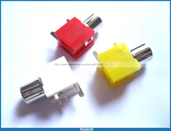 60 Pcs AV 8 4 1 AV Pin Jack 3 Color RCA Female Audio Video AV Socket Connector 
60 Pcs AV 8 4 1 AV Pin Jack 3 Color RCA Female Audio Video AV Socket Connector