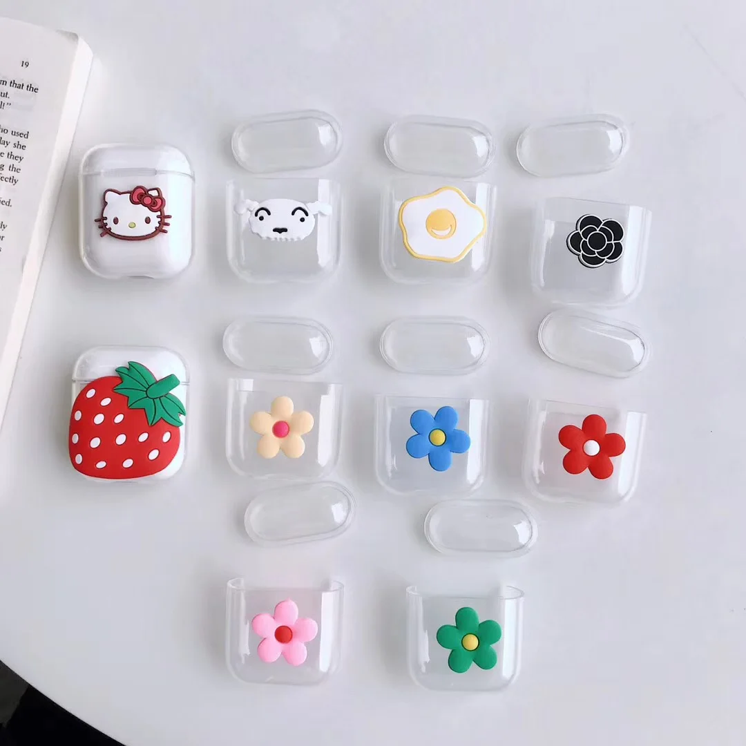 Cute Cartoon INS Flower Kitty Clear soft case For Apple Airpods Protective Cover Bluetooth Wireless Earphone Strawberry
Cute Cartoon INS Flower Kitty Clear soft case For Apple Airpods Protective Cover Bluetooth Wireless Earphone Strawberry