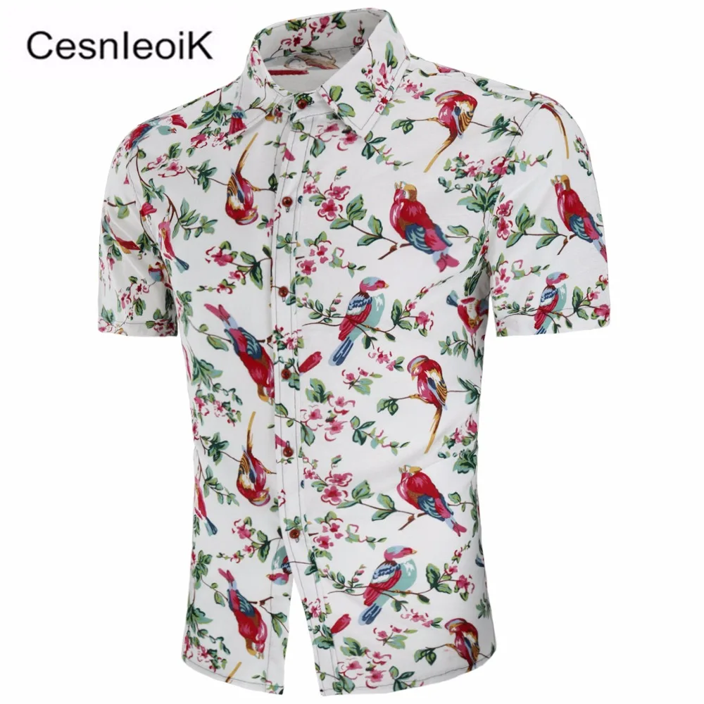 Mens Hawaiian Shirts Short Sleeve Floral Shirts Men Summer masculina camisa Beach Shirts Men Holiday Party Clothing DC05
Mens Hawaiian Shirts Short Sleeve Floral Shirts Men Summer masculina camisa Beach Shirts Men Holiday Party Clothing DC05