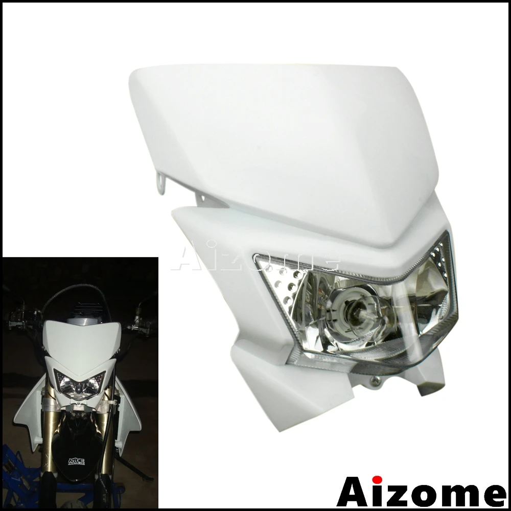 Universal Enduro Motocross Headlamp Dual Sport White Headlight Fairing For KTM KLX KX KLR KL 250 450 650 Dirt Bike Lighthouse
Universal Enduro Motocross Headlamp Dual Sport White Headlight Fairing For KTM KLX KX KLR KL 250 450 650 Dirt Bike Lighthouse