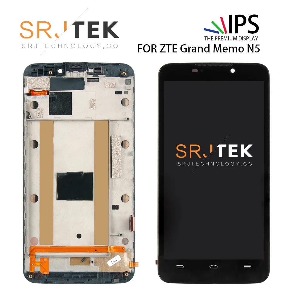 

SRJTEK 5.7" For ZTE Grand Memo N5 LCD Display Touch Digitizer Screen For ZTE U5 N9520 V9815 Glass Assembly Replacement Parts