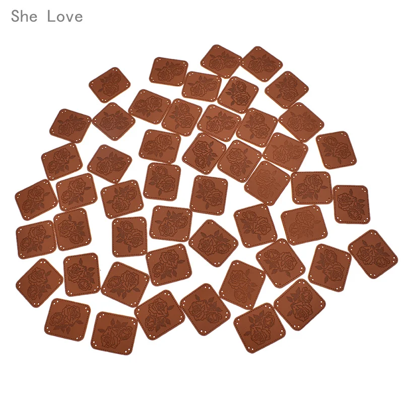 She Love 50Pcs/lot Handmade Pu Leather Garment Labels Square Round Flower Pattern Labels Tags Diy Patchwork Apparel Accessories
She Love 50Pcs/lot Handmade Pu Leather Garment Labels Square Round Flower Pattern Labels Tags Diy Patchwork Apparel Accessories