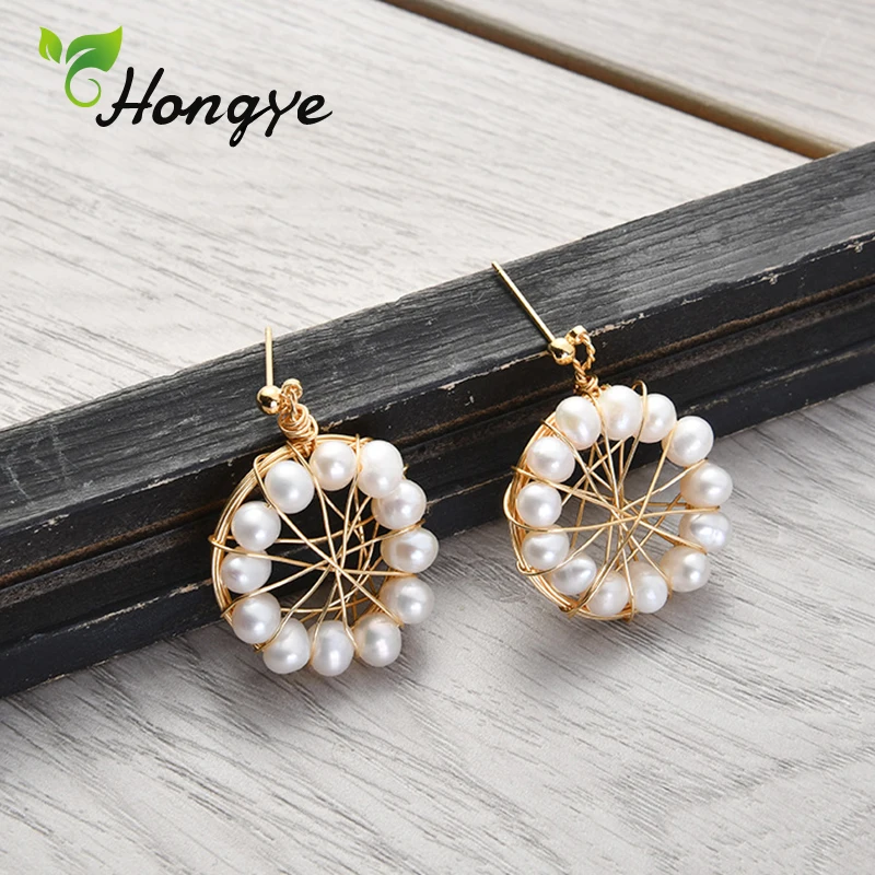 Hongye Girls Chic Drop Earrings Metal Knot Statement Ear Accessories Real Pearl Silver Jewelry Party Wedding Dangling for Women
Hongye Girls Chic Drop Earrings Metal Knot Statement Ear Accessories Real Pearl Silver Jewelry Party Wedding Dangling for Women